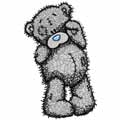 Teddy Bear bye bye machine embroidery design